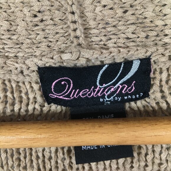 Questions Knit One‎ Button Cardigan Jacket - Picture 4 of 6